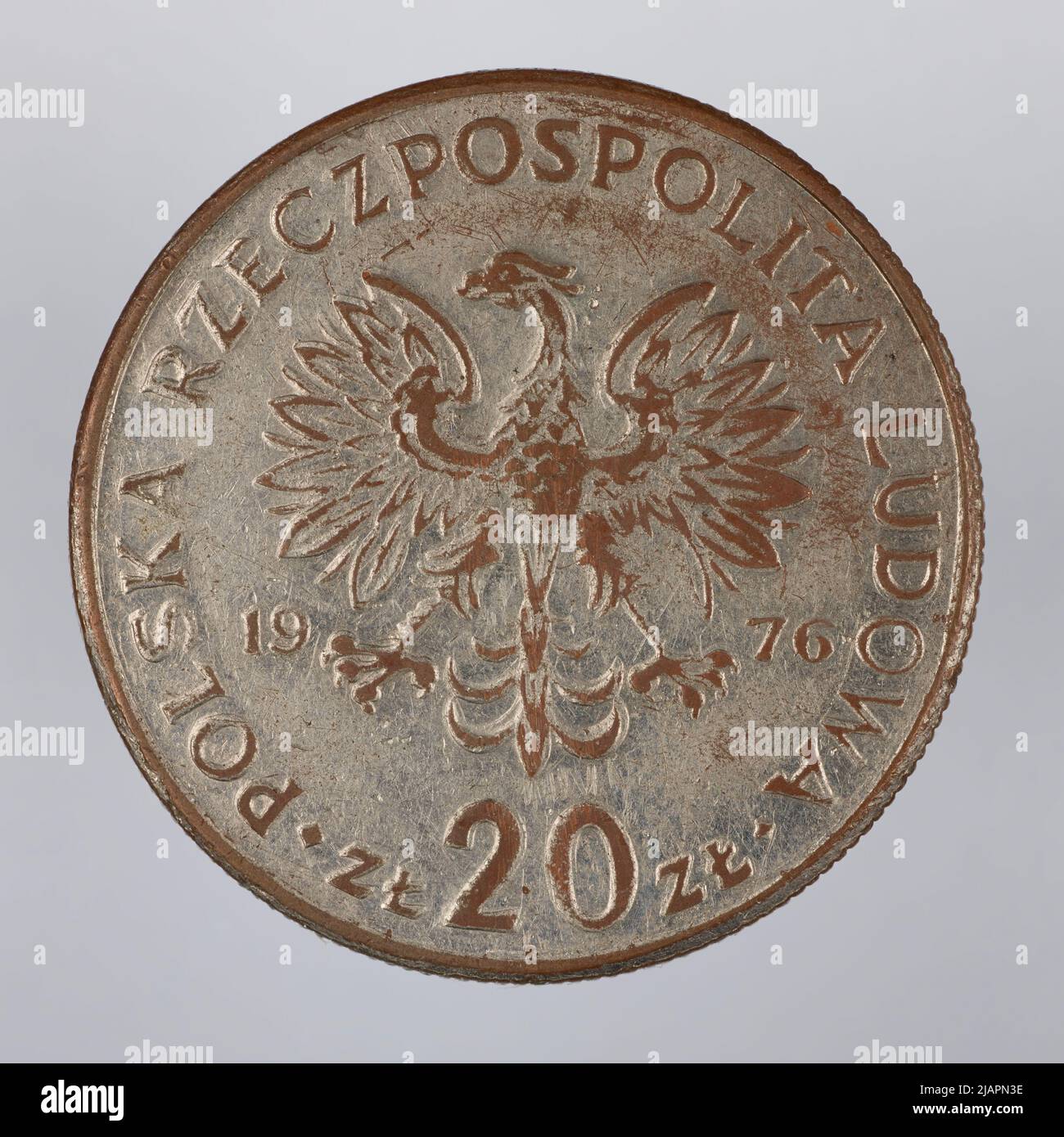Fausse pièce, 20 zlotys, 1976, RepubIIc du peuple de Pologne Banque D'Images