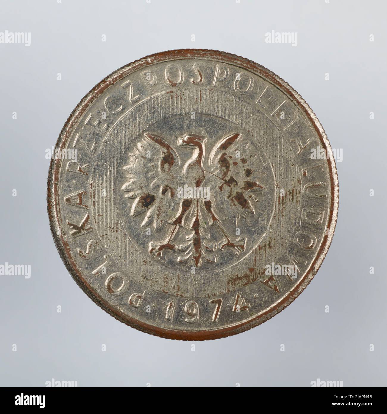 Fausse pièce, 20 zlotys, 1974, RepubIIc du peuple de Pologne Banque D'Images