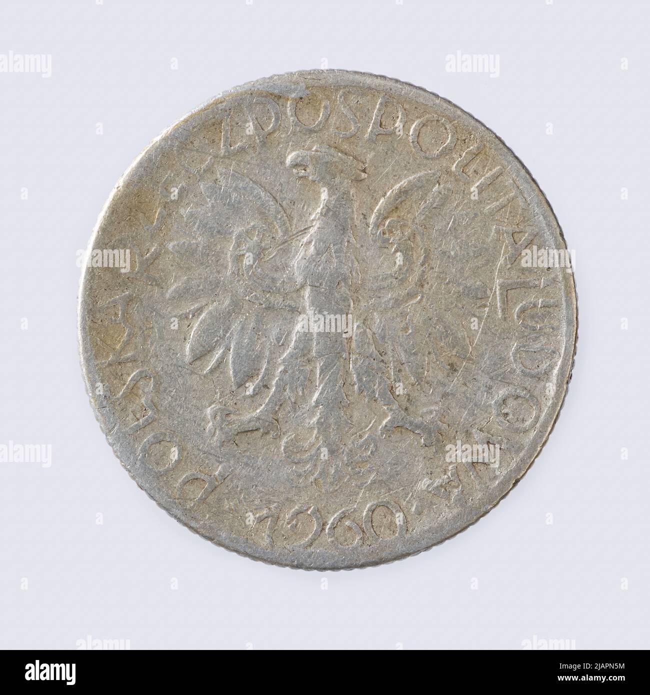 Fausse pièce, 5 zlotys, 1960, RepubIIc du peuple de Pologne Banque D'Images