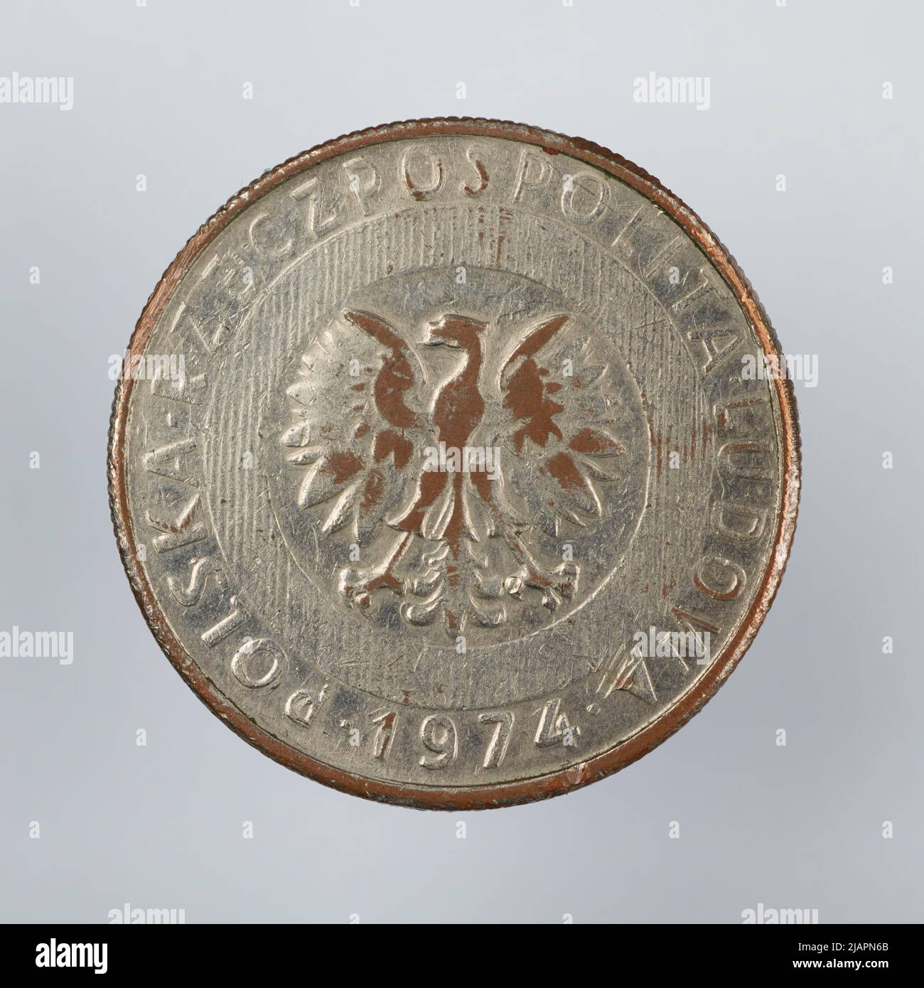 Fausse pièce, 20 zlotys, 1974, RepubIIc du peuple de Pologne Banque D'Images