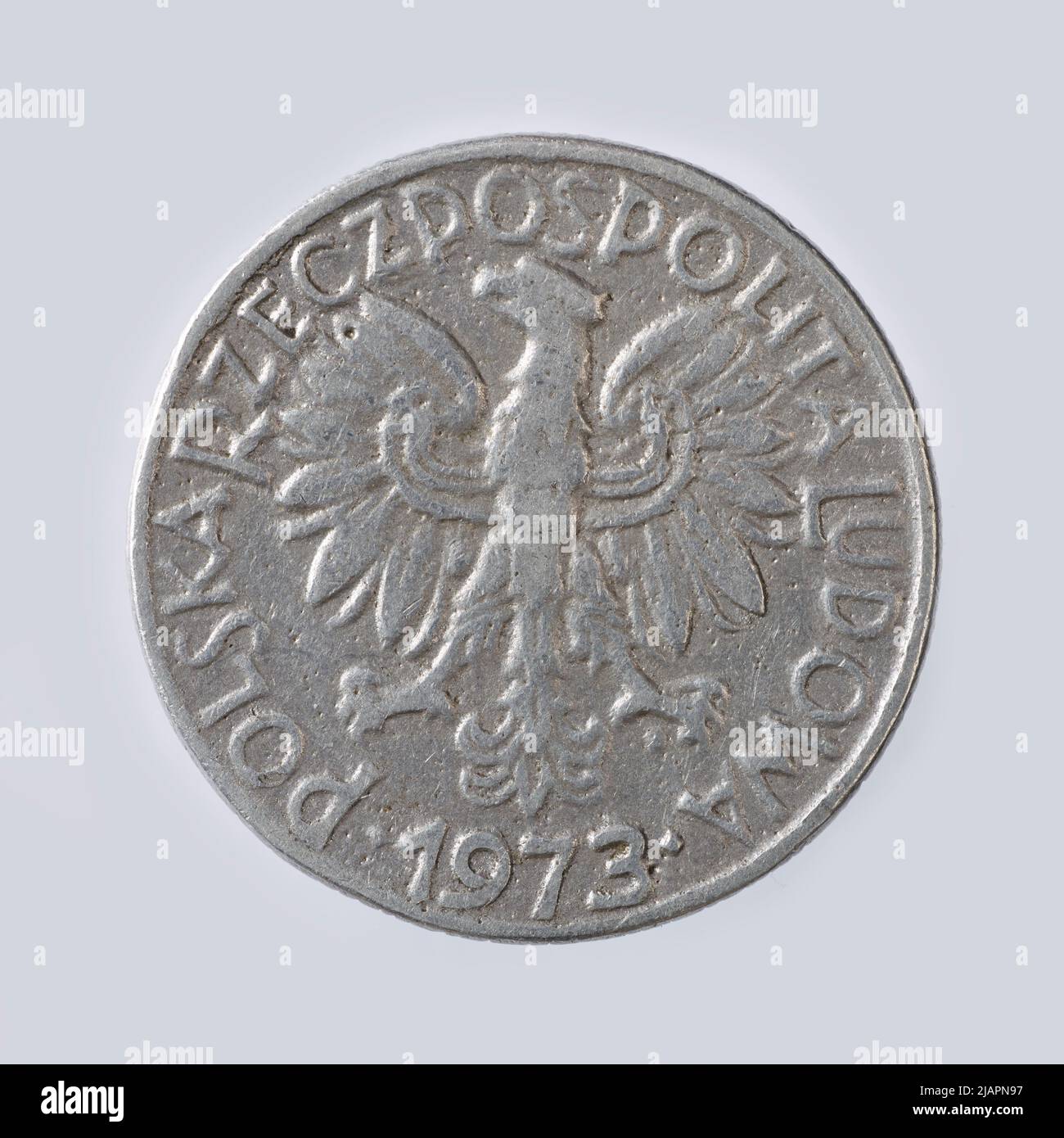 Fausse pièce, 5 zlotys, 1973, RepubIIc du peuple de Pologne Banque D'Images