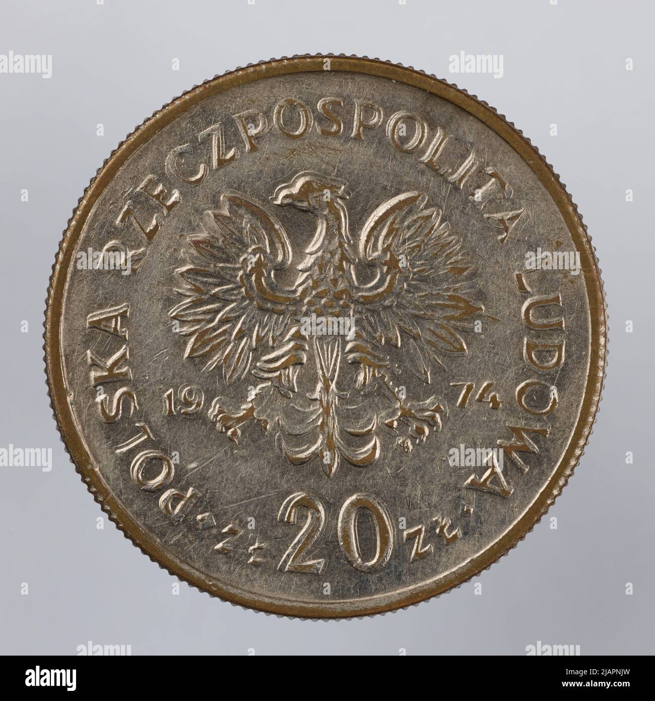 Fausse pièce, 20 zlotys, 1974, RepubIIc du peuple de Pologne Banque D'Images