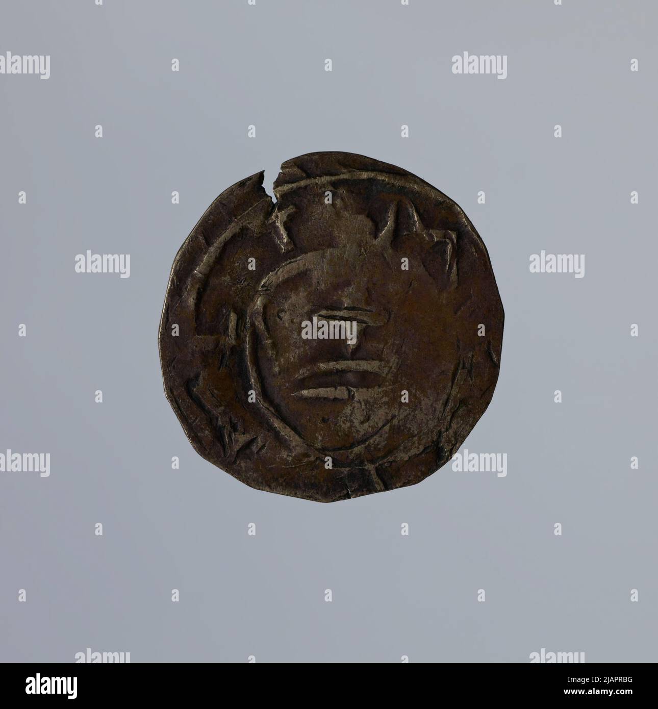False coin, Penny, 1013 1025, Mieszko II (1025 1031) Banque D'Images
