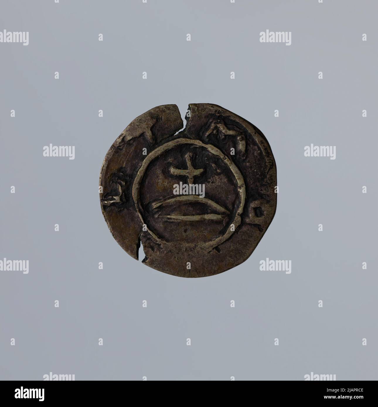 False coin, Penny, 1013 1025, Mieszko II (1025 1031) Banque D'Images