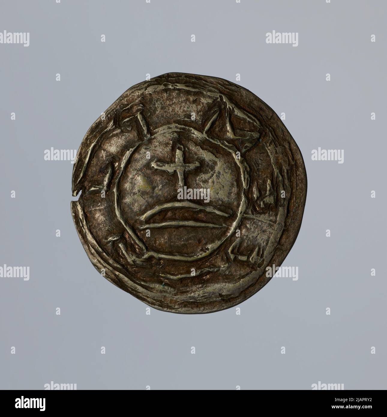 False coin, Penny, 1013 1025, Mieszko II (1025 1031) Banque D'Images