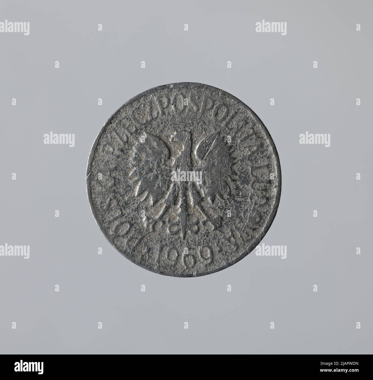 False coin, 20 Grossen, 1969, Repubiic du peuple de Pologne Banque D'Images