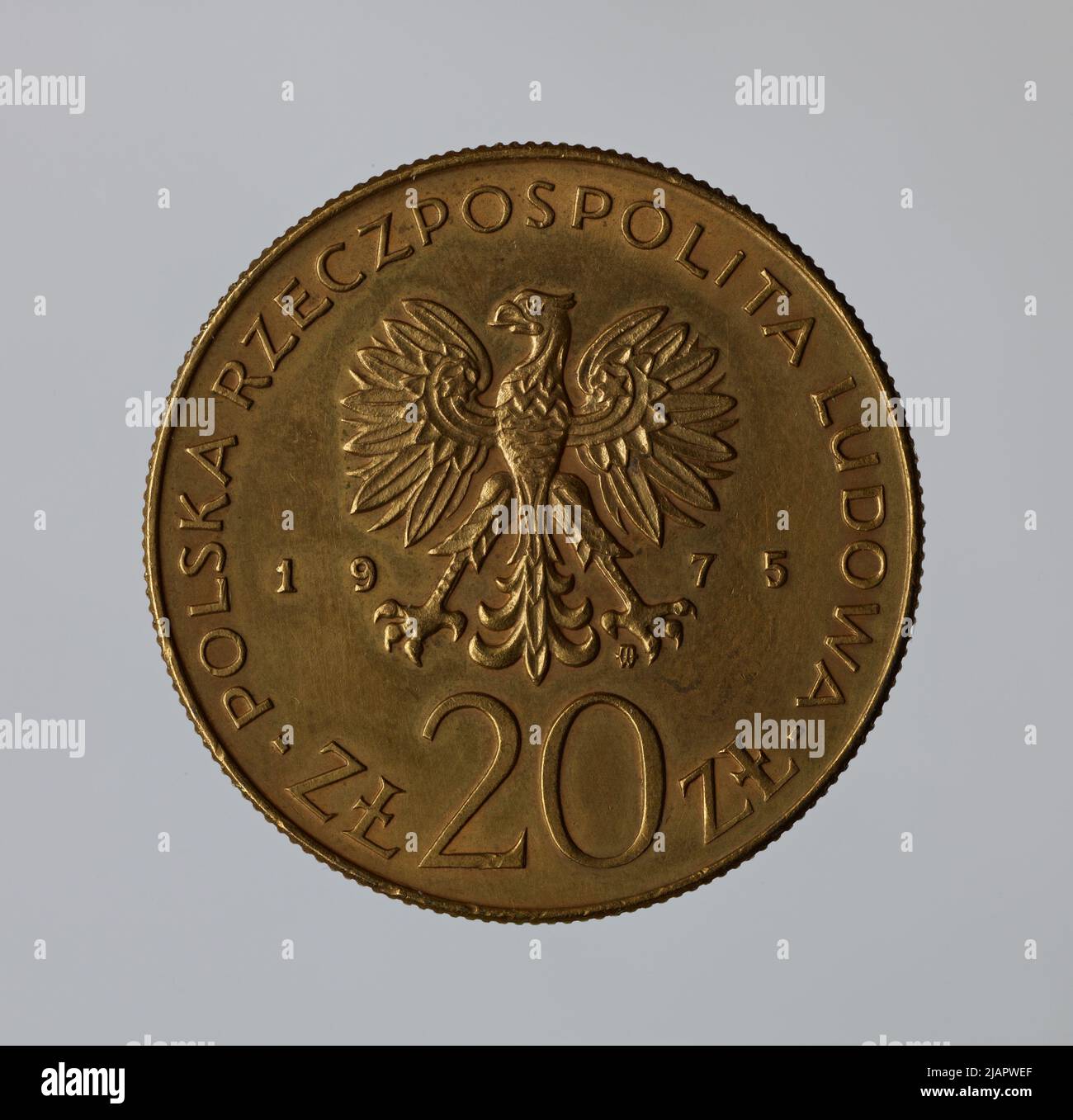 Fausse pièce, 20 zlotys, 1975, RepubIIc du peuple de Pologne Banque D'Images
