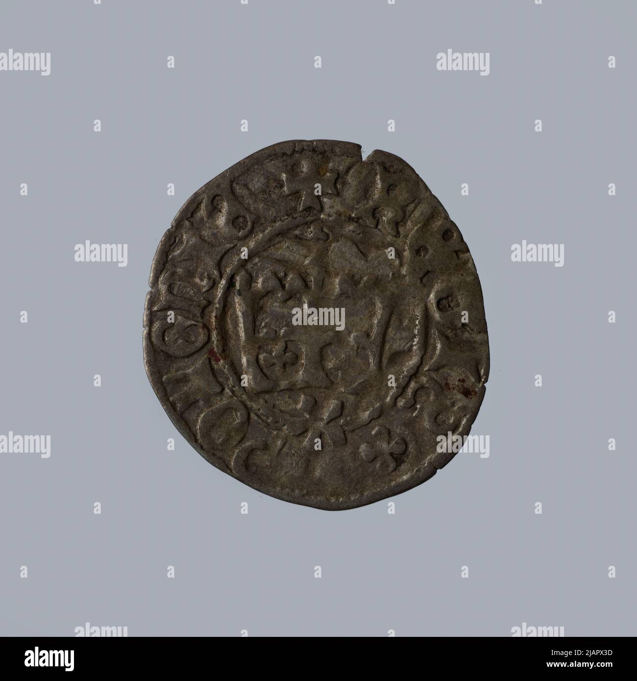 Fausse monnaie, 1/2 Crown Groschen, Casimir IV Jagiellon (1447 1492) Banque D'Images