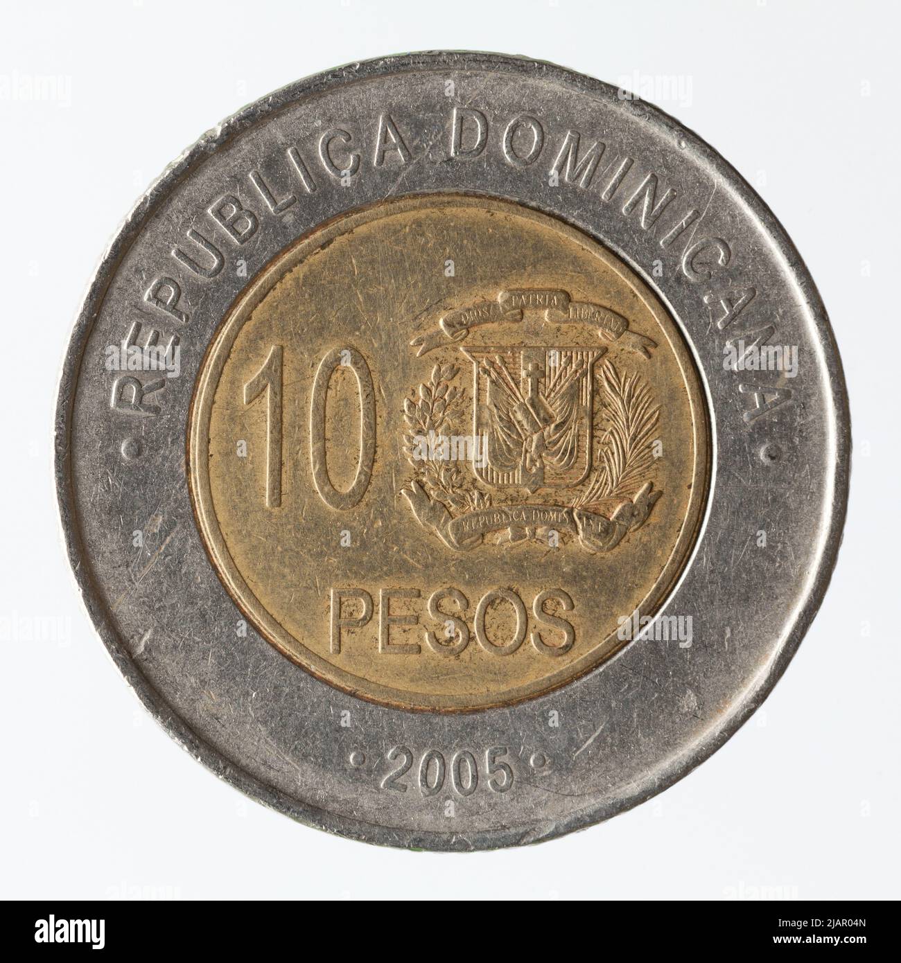 Dominicaine (République), 10 pesos, 2005 Banque D'Images
