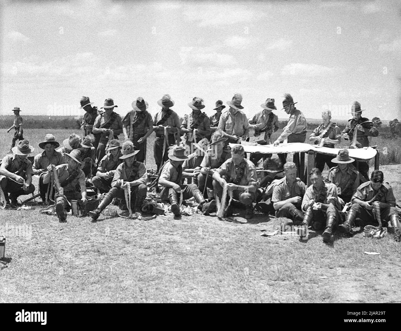 Australian Light Horse Soldiers ca. Novembre 1937 Banque D'Images