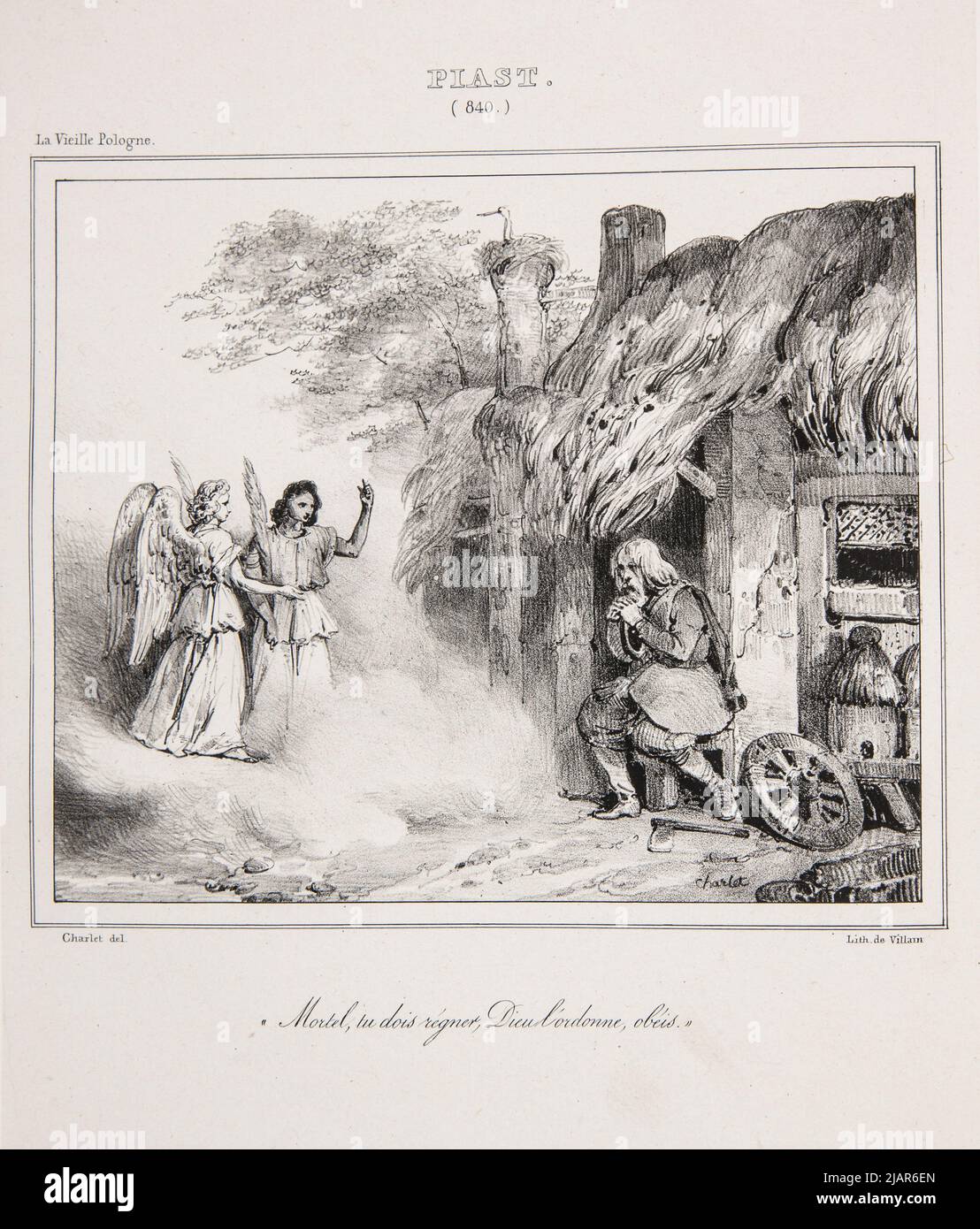 Boleslaus 1er le grand W: L'ancienne Pologne, album historique et poétique, composé de chansons et de légendes de M. J. U. Niemcewicz, traduit et mis en verset par les poètes français les plus colébles. Orne de 36 dessins de Charles Forster, Paris 1833 Sorrieu, Frédéric (1807 1887), Norblin, Sebastian Louis Guillaume (1796 1884), Lithographie villain, Forster, Karol (1800 1879) Banque D'Images