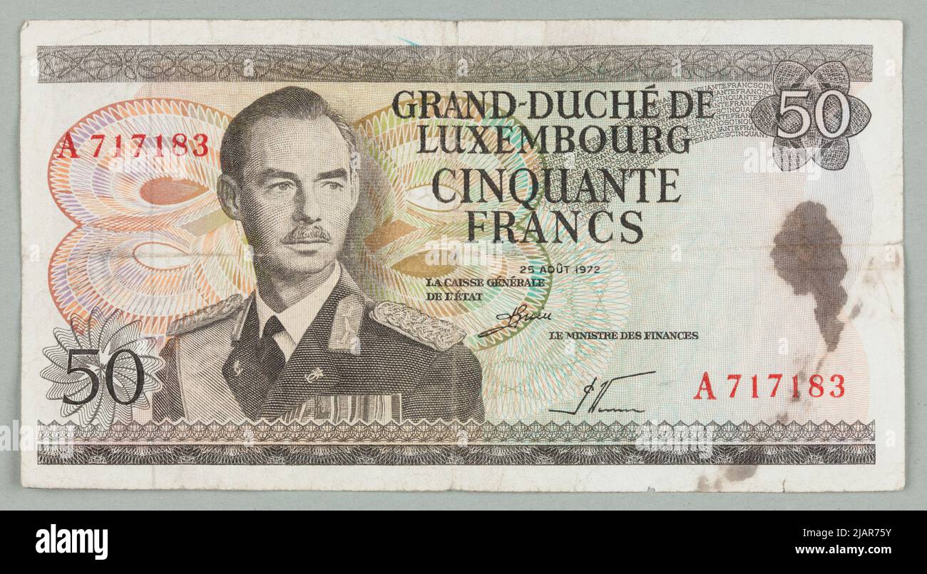 Banked Night 4 Francities, Grand-Duc Micites Luxembourg, LUDS Assert; 25.08.1972 r. Banque D'Images