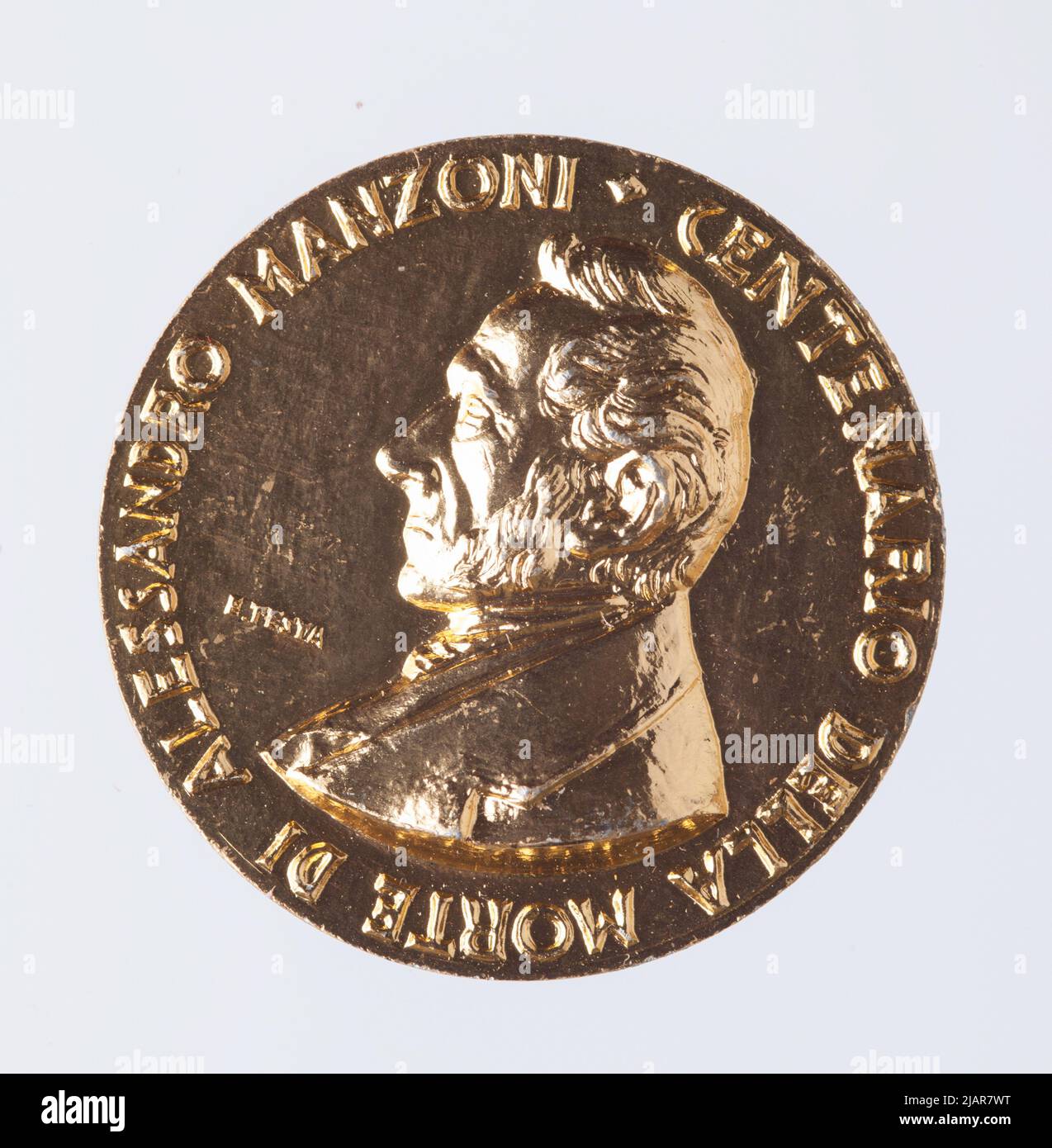 Médaille commémorant le 100th anniversaire de la mort d'Alessander Manzoni (1785 1873) Banque D'Images
