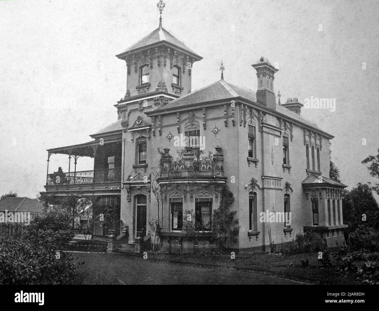 The Priory, Burwood Rd, Burwood, Nouvelle-Galles du Sud ca. Date inconnue Banque D'Images