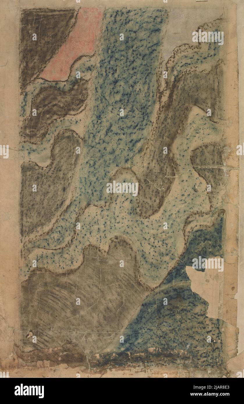 Dieu Père . Le projet des quartiers est taché jusqu'à la fenêtre occidentale de l'église franciscaine de Cracovie Wyspiały, Stanis AW (1869 1907) Banque D'Images