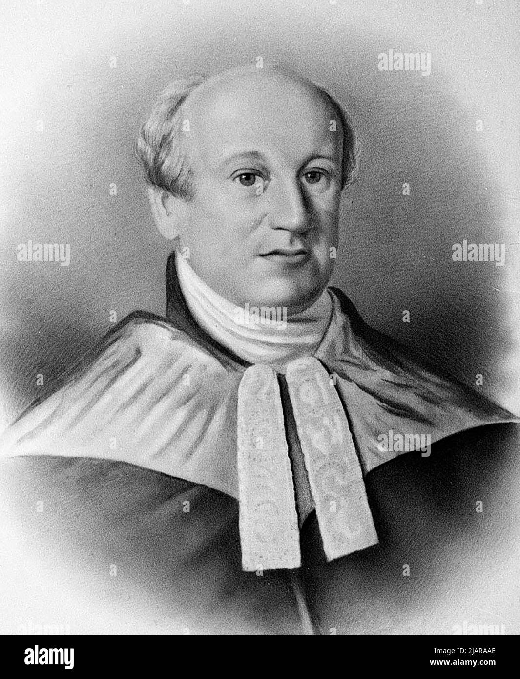 William Westbrooke Burton (1794-1888), juge et président du Conseil législatif de la Nouvelle-Galles du Sud (collection de la Bibliothèque nationale de Nouvelle-Galles du Sud) ca. 1860 Banque D'Images