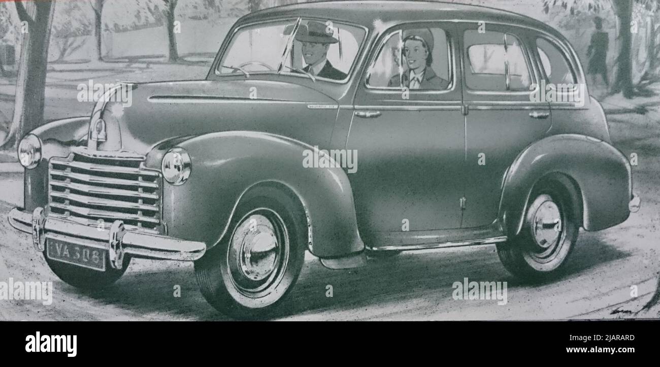 Production australienne 1949 Vauxhall Velox Saloon (LBP) Banque D'Images