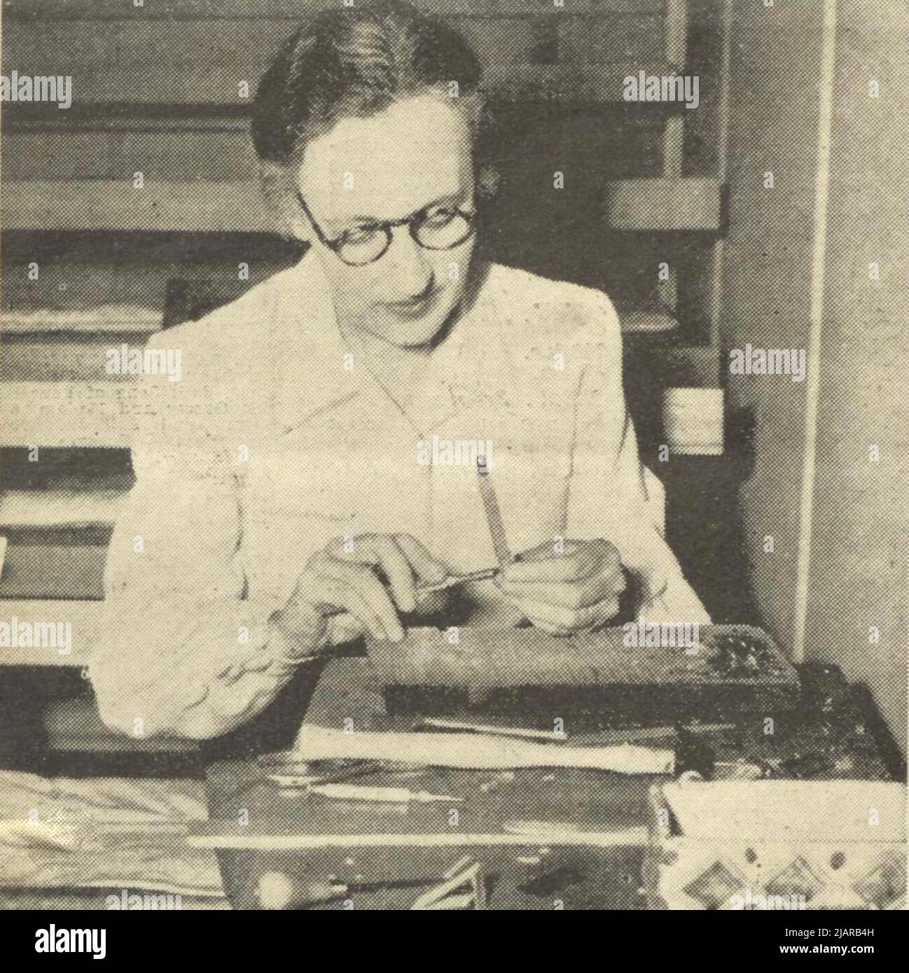 Mancell Flo Kirby (mariée à Ellery) (24 janvier 1897 - 29 février 1996) était un harphisochordiste australien. 19 février 1944 Banque D'Images