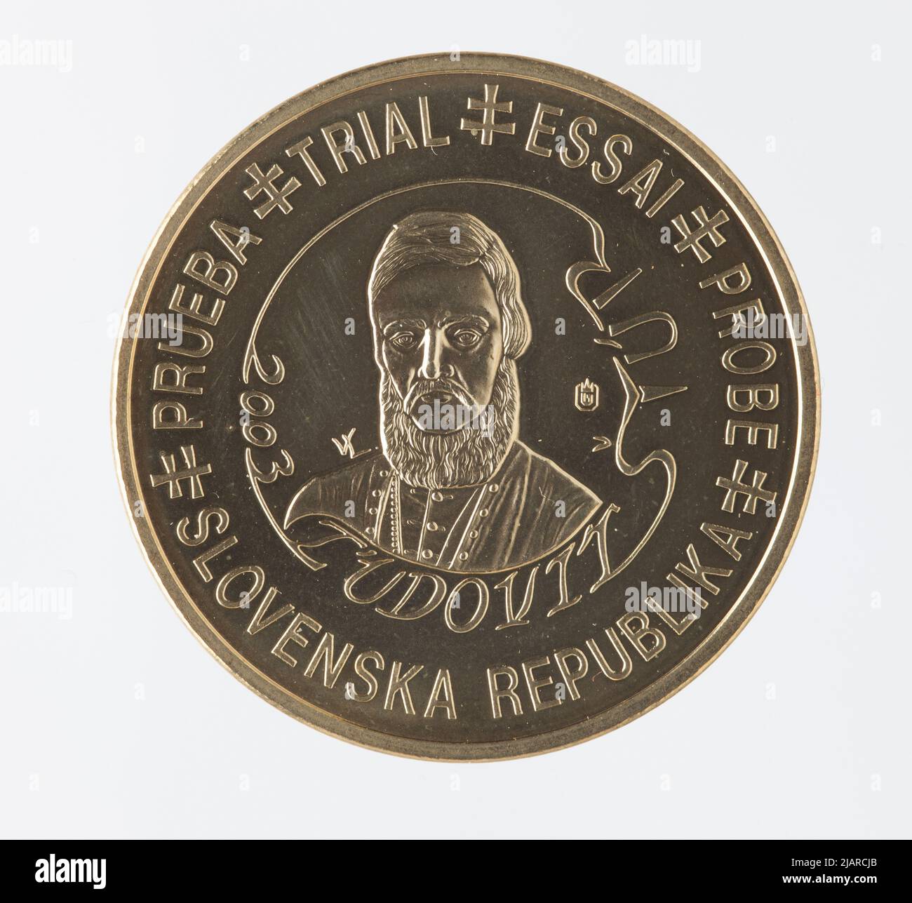 Euro Collection un modèle de pièce, 50 cents d'euros pour la Slovaquie; 2003 Banque D'Images