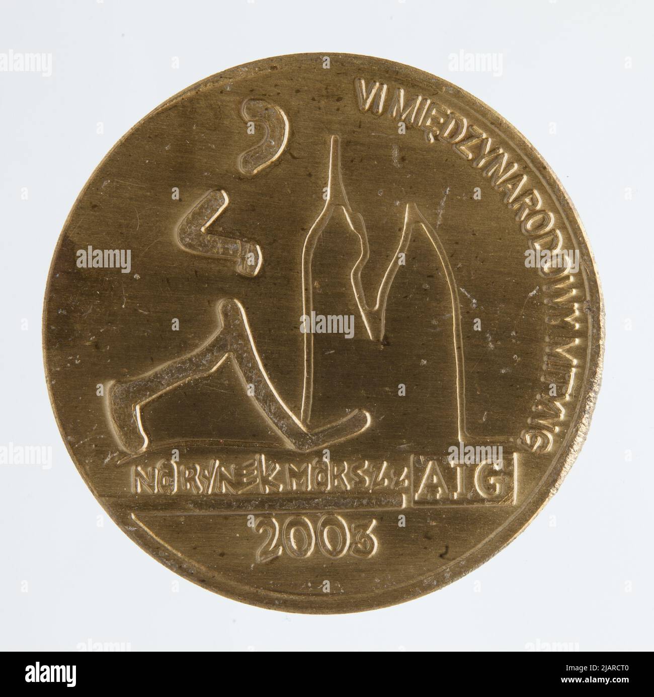 Médaille commémorative du sport : VI Réunion internationale sur le marché avec AIG, 2003 Banque D'Images