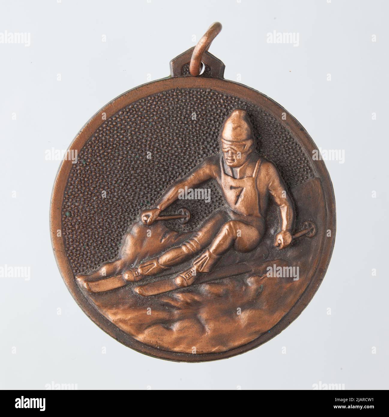 Médaille du sport : ski Banque D'Images