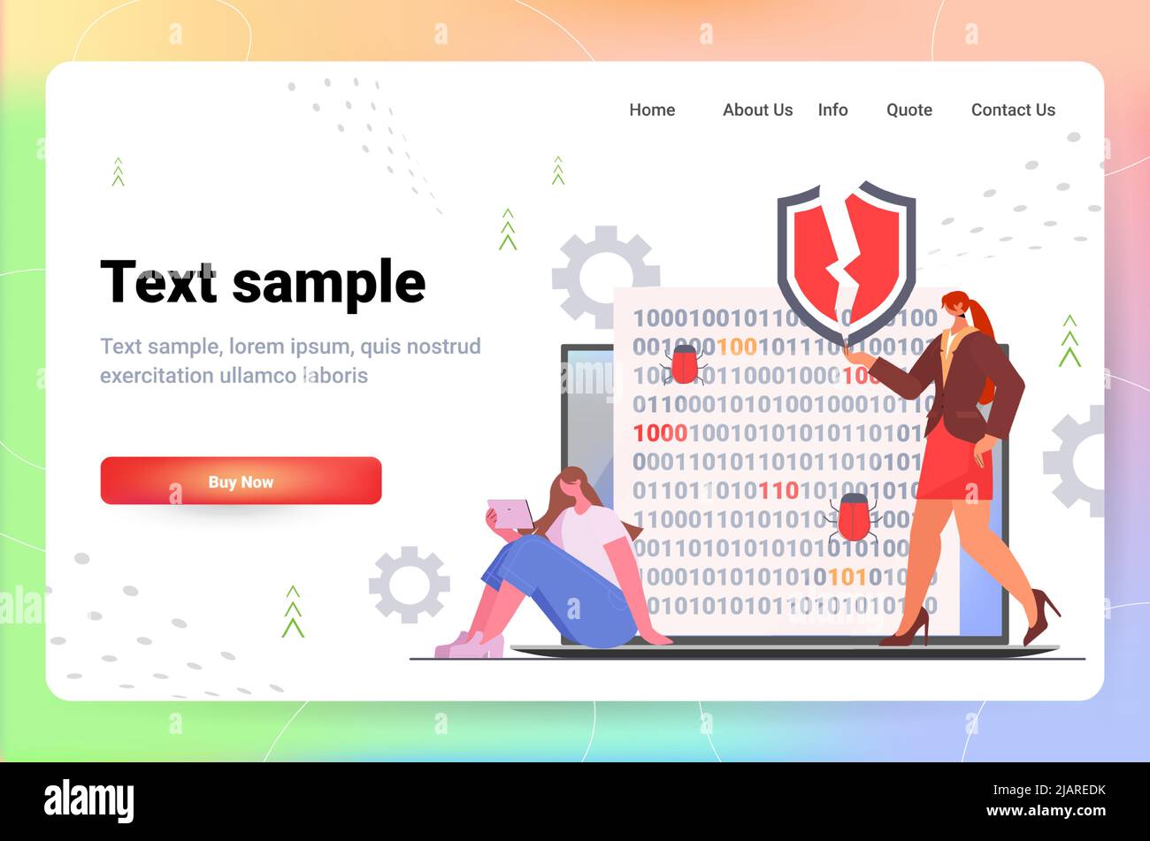 Activité hacker virus informatiques protection des données confidentialité sécurité des informations Internet Illustration de Vecteur