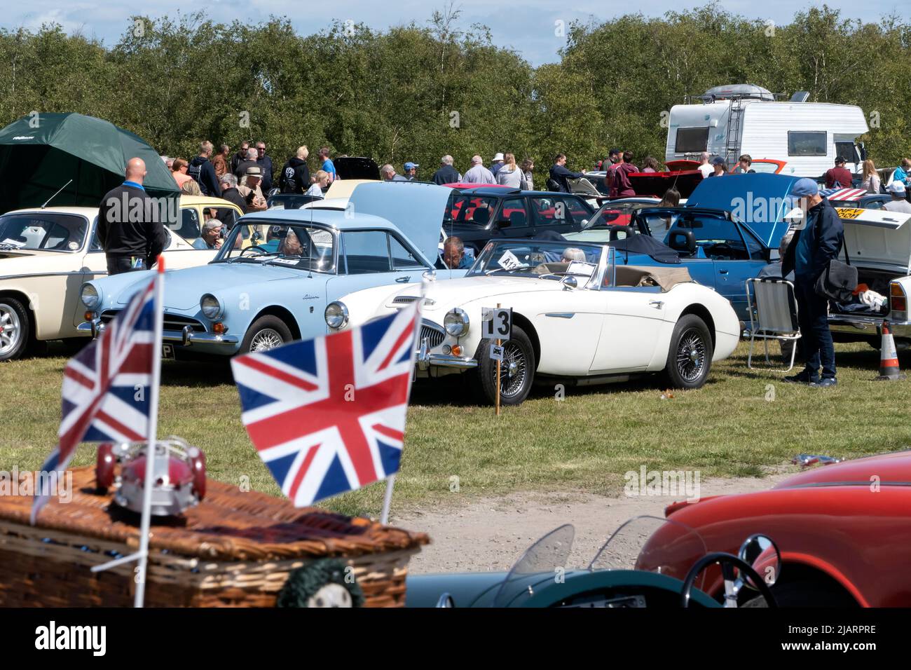 Le salon Deal Classic car au parc Betteshanger, près de Deal Kent, Royaume-Uni Banque D'Images