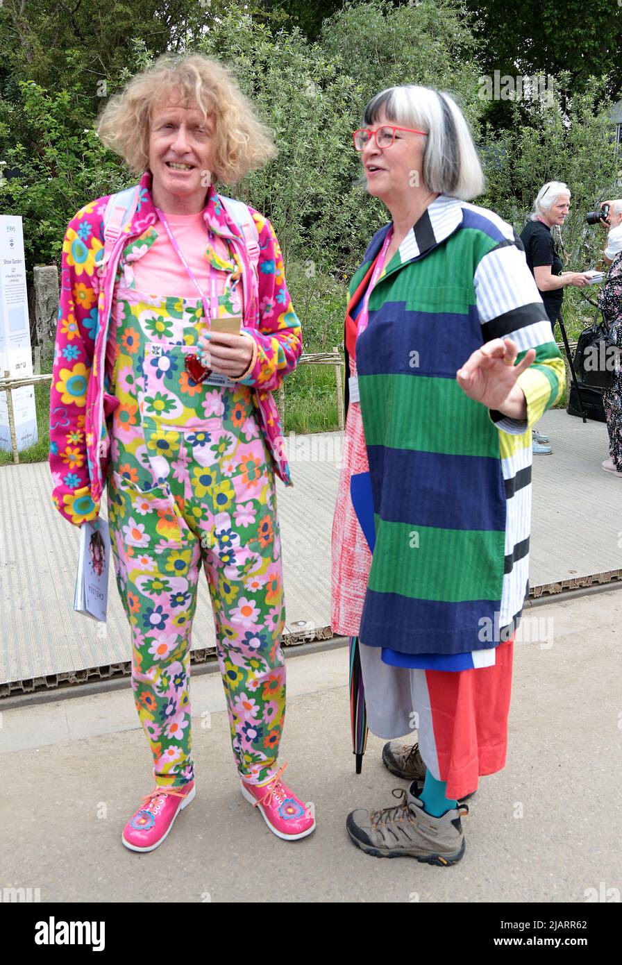 23 mai 2022 - Londres, Angleterre, Royaume-Uni - Grayson Perry participant au salon des fleurs de Chelsea 2022 Journée de la presse Banque D'Images