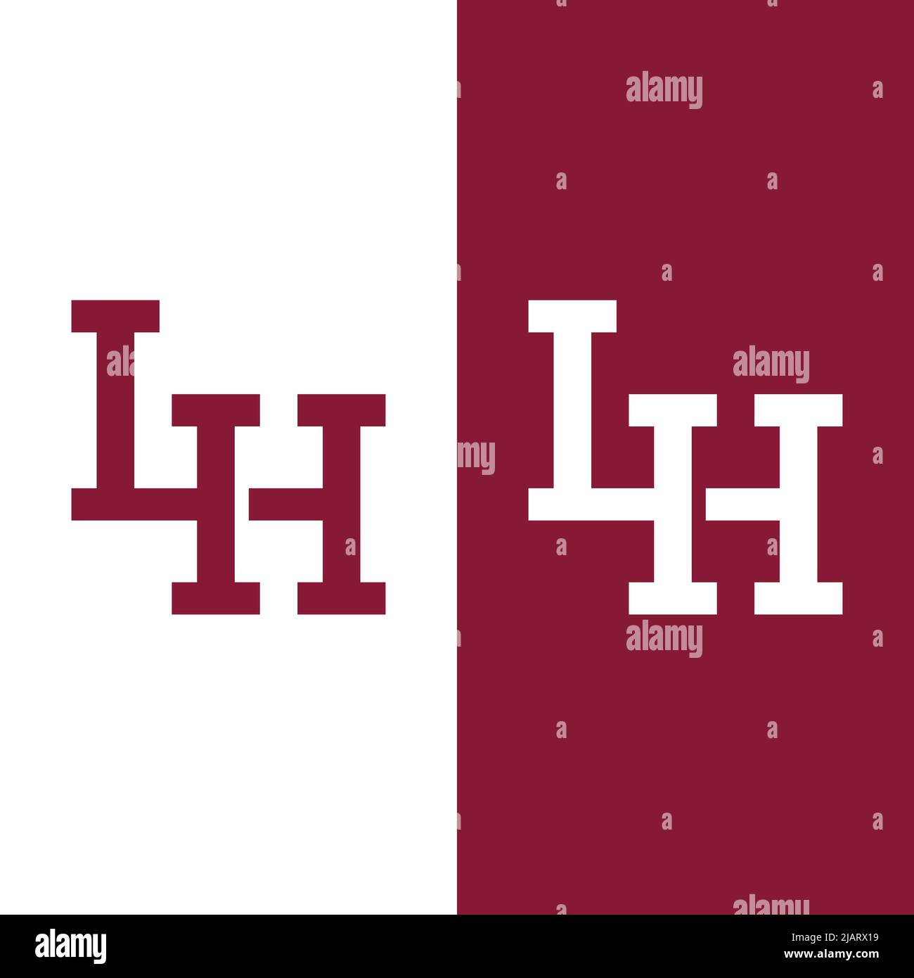 L H LH HL lettre Monogram initial logo modèle. Convient pour General Sports Fitness Construction Finance entreprise Business Corporate Shop Appar Illustration de Vecteur