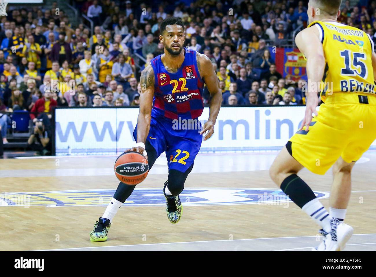 Berlin, Allemagne, 04 mars 2020: Le joueur de basket-ball Cory Higgins du FC Barcelone en action pendant le match de basket-ball de l'Euroligue Banque D'Images