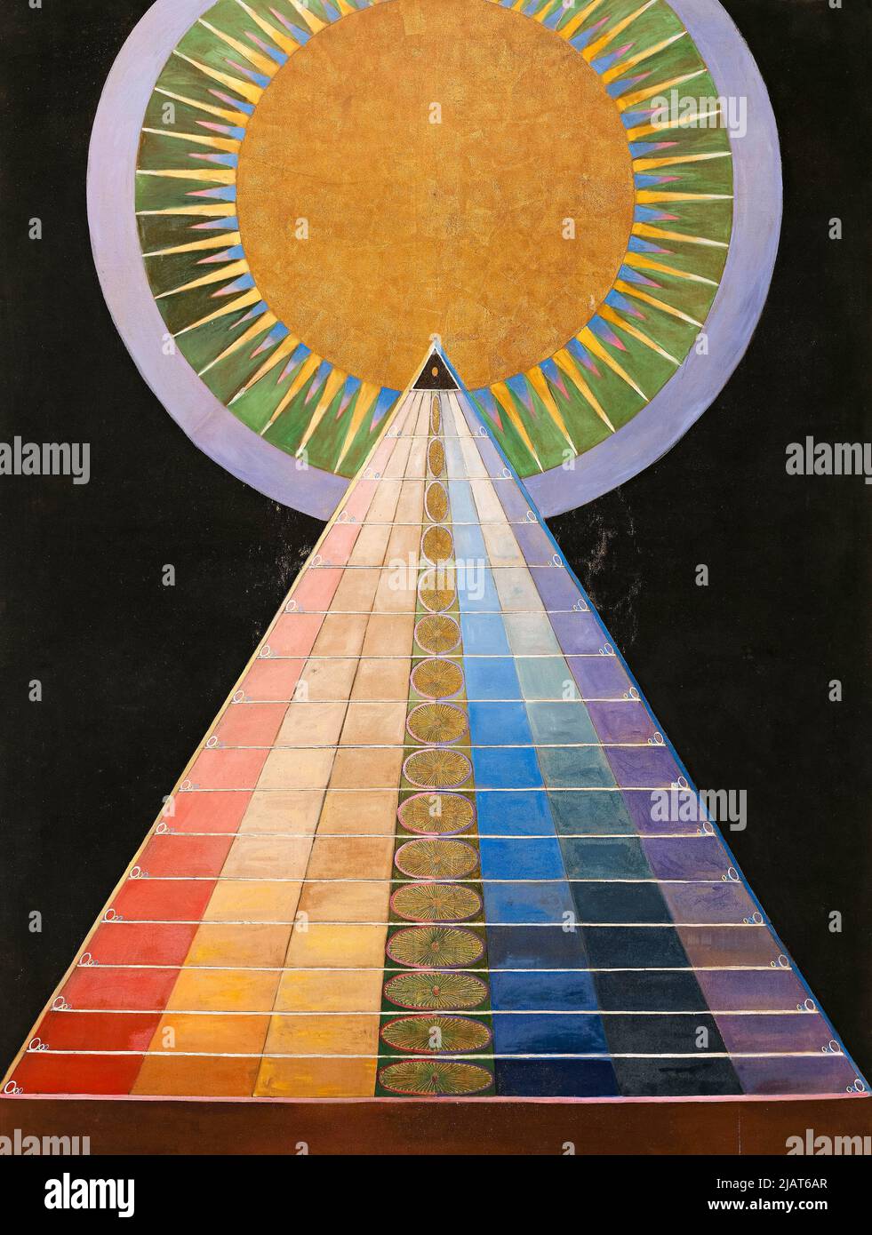 Hilma af Klint, peinture abstraite à l'huile sur toile, Groupe X, No 1, retables, 1915 Banque D'Images