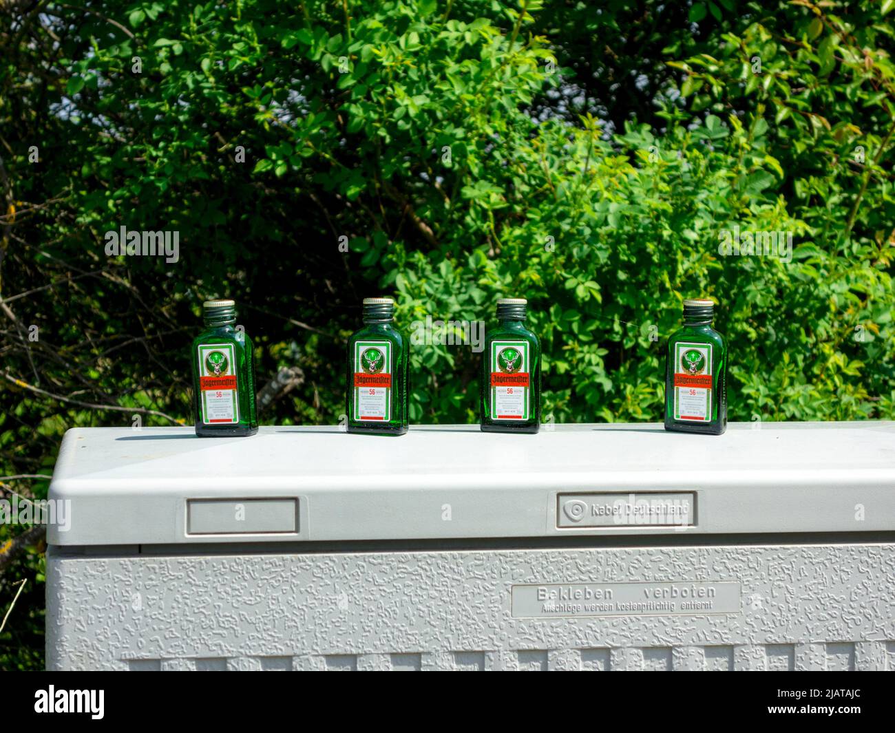 Vider les bouteilles de liqueur Banque D'Images