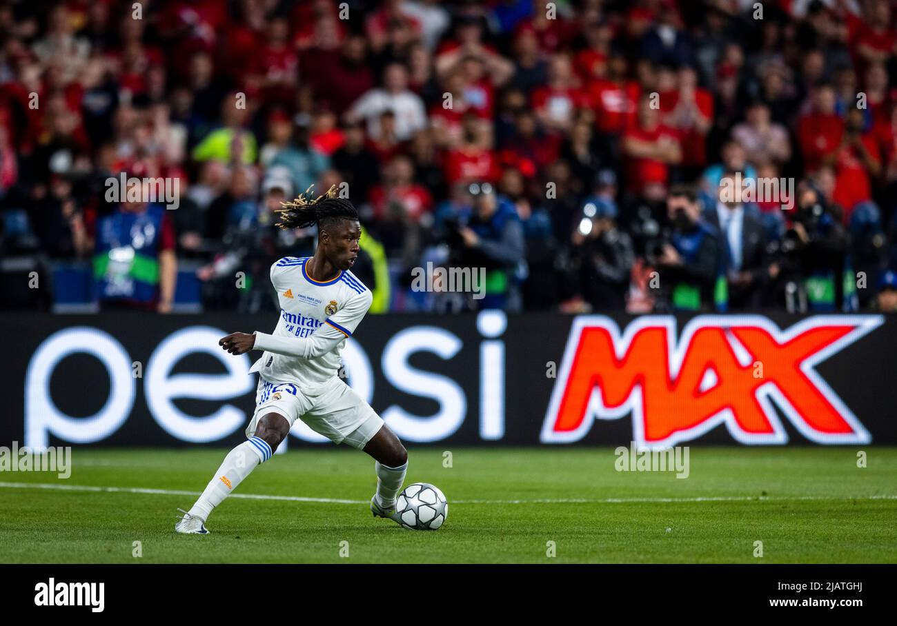 Eduardo Camavinga (Real) FC Liverpool - Real Madrid Paris, Ligue des champions, finale, 28.05.2022, Fussball; Saison 2021/22 Foto: Moritz Müller Copy Banque D'Images