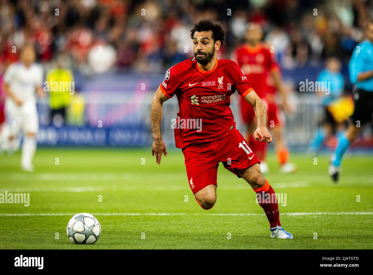 Mohamed Salah (Liverpool) FC Liverpool - Real Madrid Paris, Ligue des champions, finale, 28.05.2022, Fussball ; Saison 2021/22 Foto: Moritz Müller COP Banque D'Images