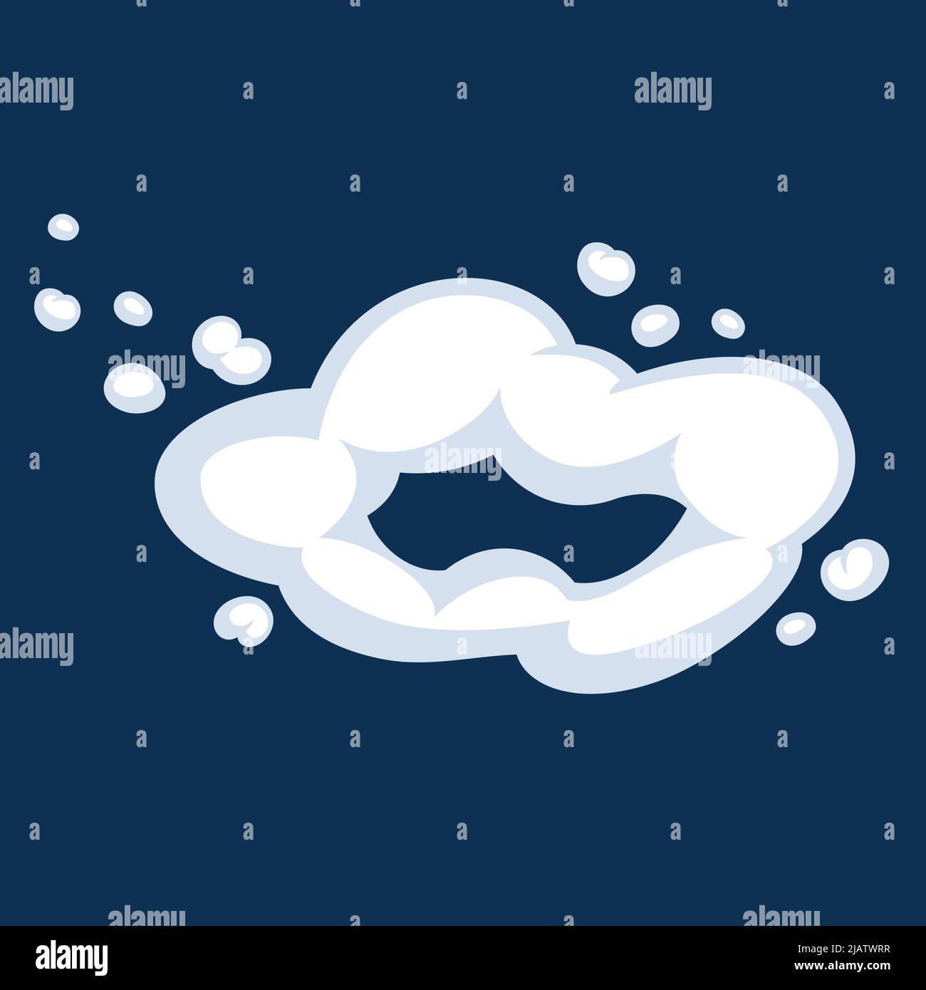 Bande dessinée fumée ou nuage, effets de mouvement à vitesse vectorielle Illustration de Vecteur