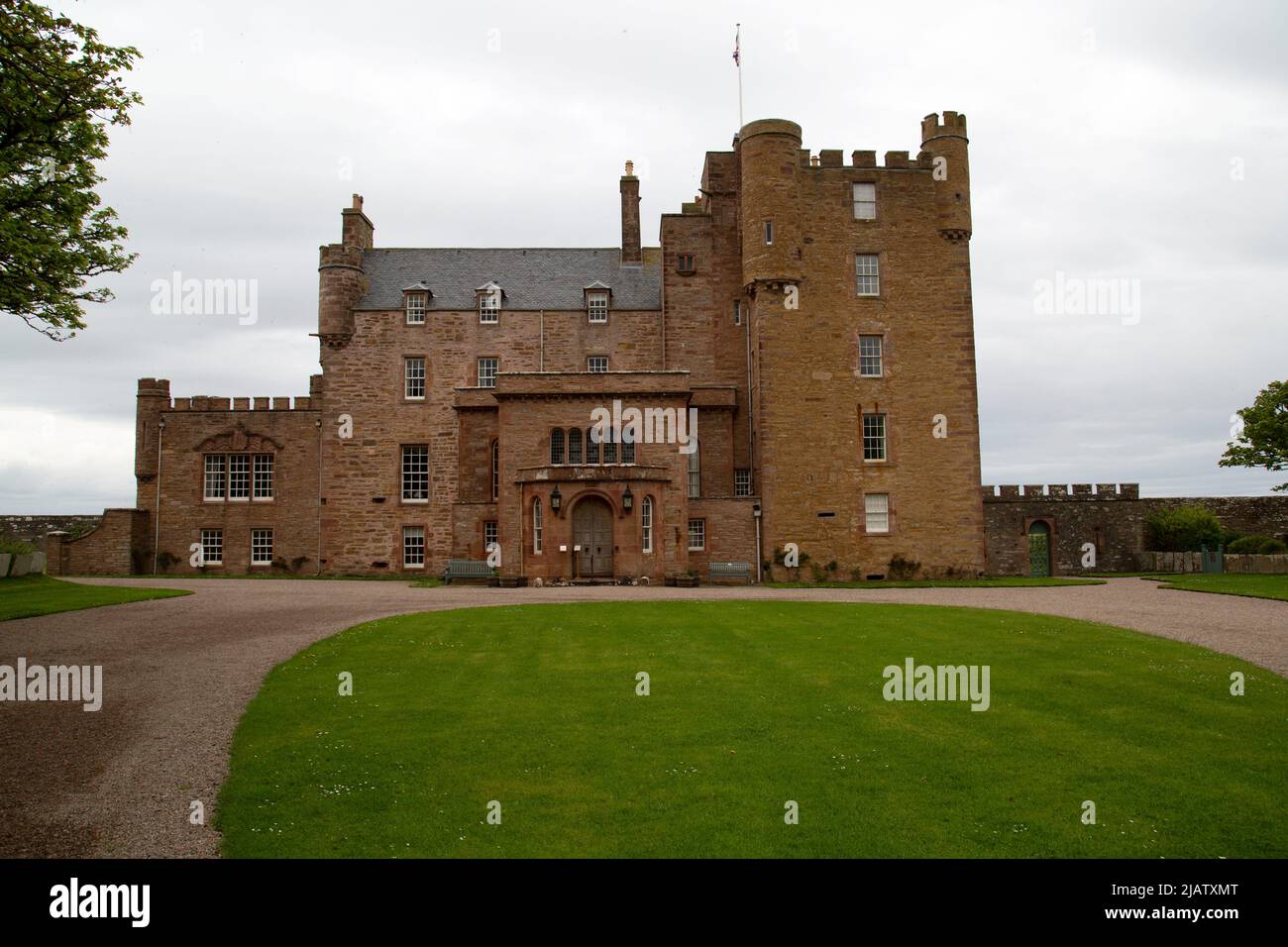 Maison principale, le château de Mey, Mey by Thurso, Caithness, Écosse Banque D'Images