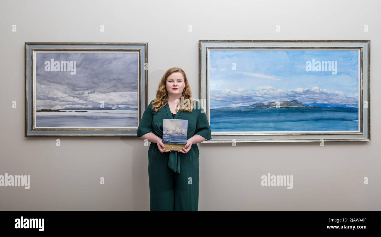 Édimbourg, Écosse, Royaume-Uni, 01 juin 2022, Nouvelle exposition: Ouverture lundi 6 juin, la Galerie écossaise célèbre la vie et le travail de James Morrison dans une importante rétrospective: «James Morrison A Celebration 1932 - 2020». L'exposition présente des œuvres de paysage de toute sa carrière. Le peintre a eu 25 expositions solo à la Galerie écossaise Banque D'Images