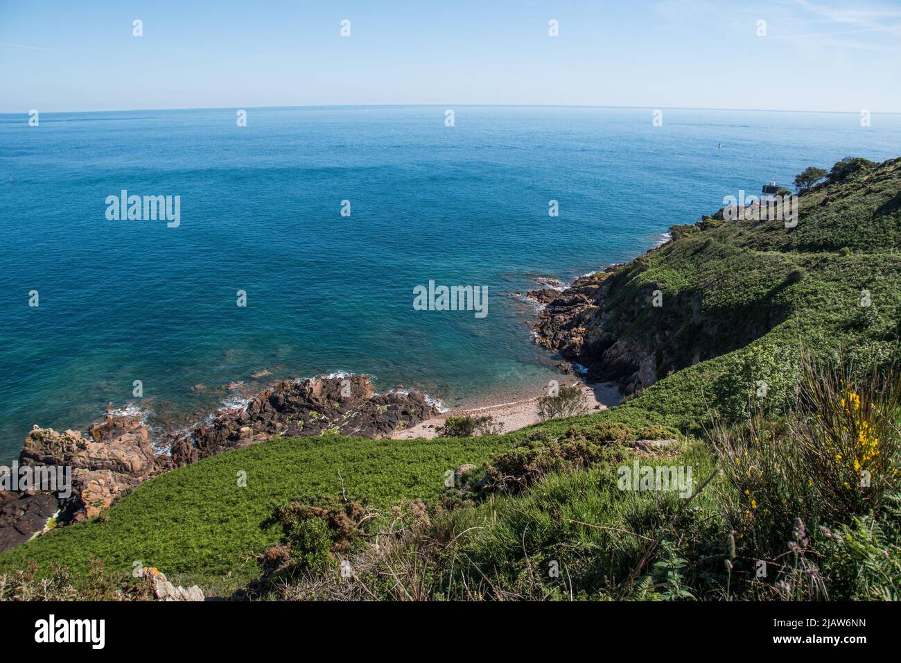 Paysages et nature Île de Jersey - Île de la Manche - Kanalinsen Photo  Stock - Alamy