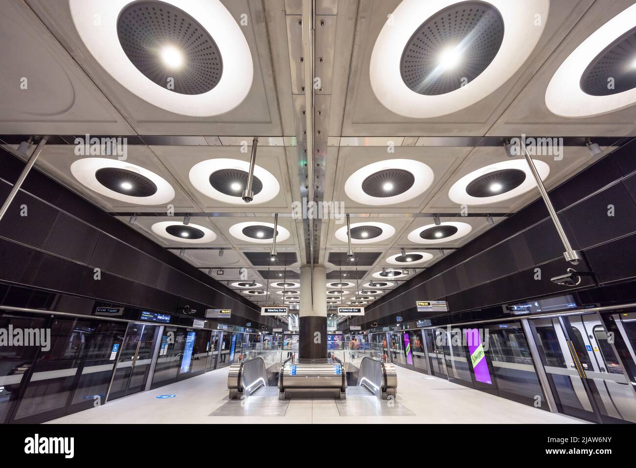 Elizabeth Line (Crossrail) Station de métro Paddington à Westminster, Londres Banque D'Images