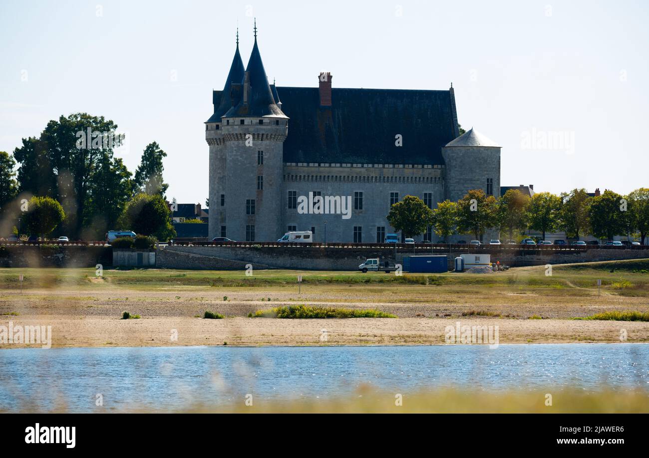 Château médiéval de Sully-sur-Loire, France Banque D'Images