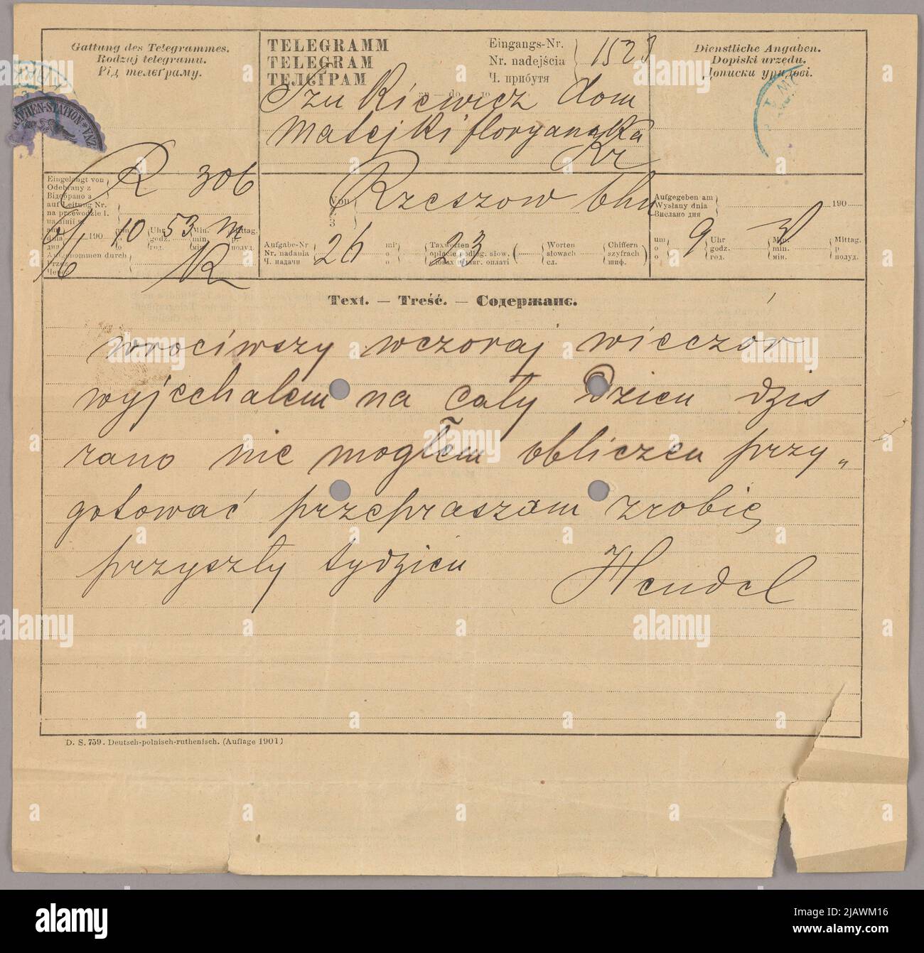 Bliżej levier Kultury, Zygmunt (1862 1929) Banque D'Images