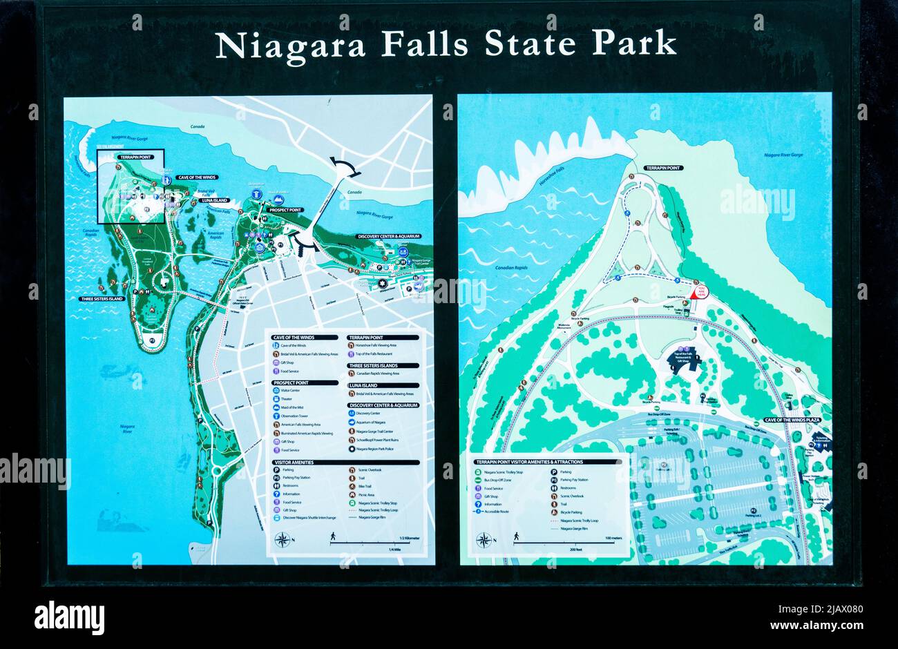 Parc régional de Niagara Falls à New York Banque D'Images