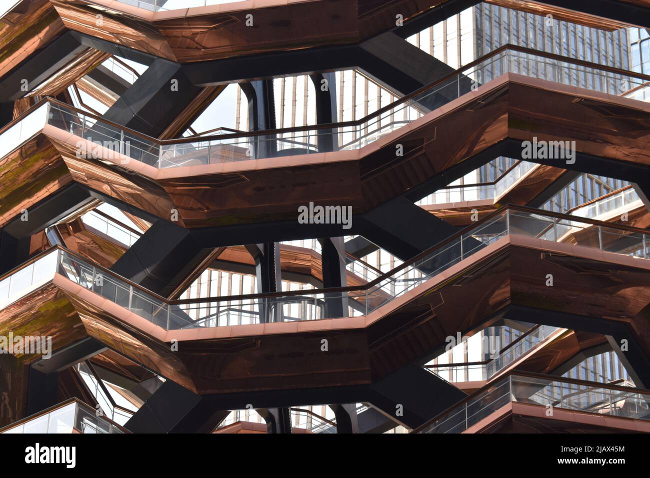 The Vessel, Hudson yards, Manhattan, New York City, États-Unis. Banque D'Images