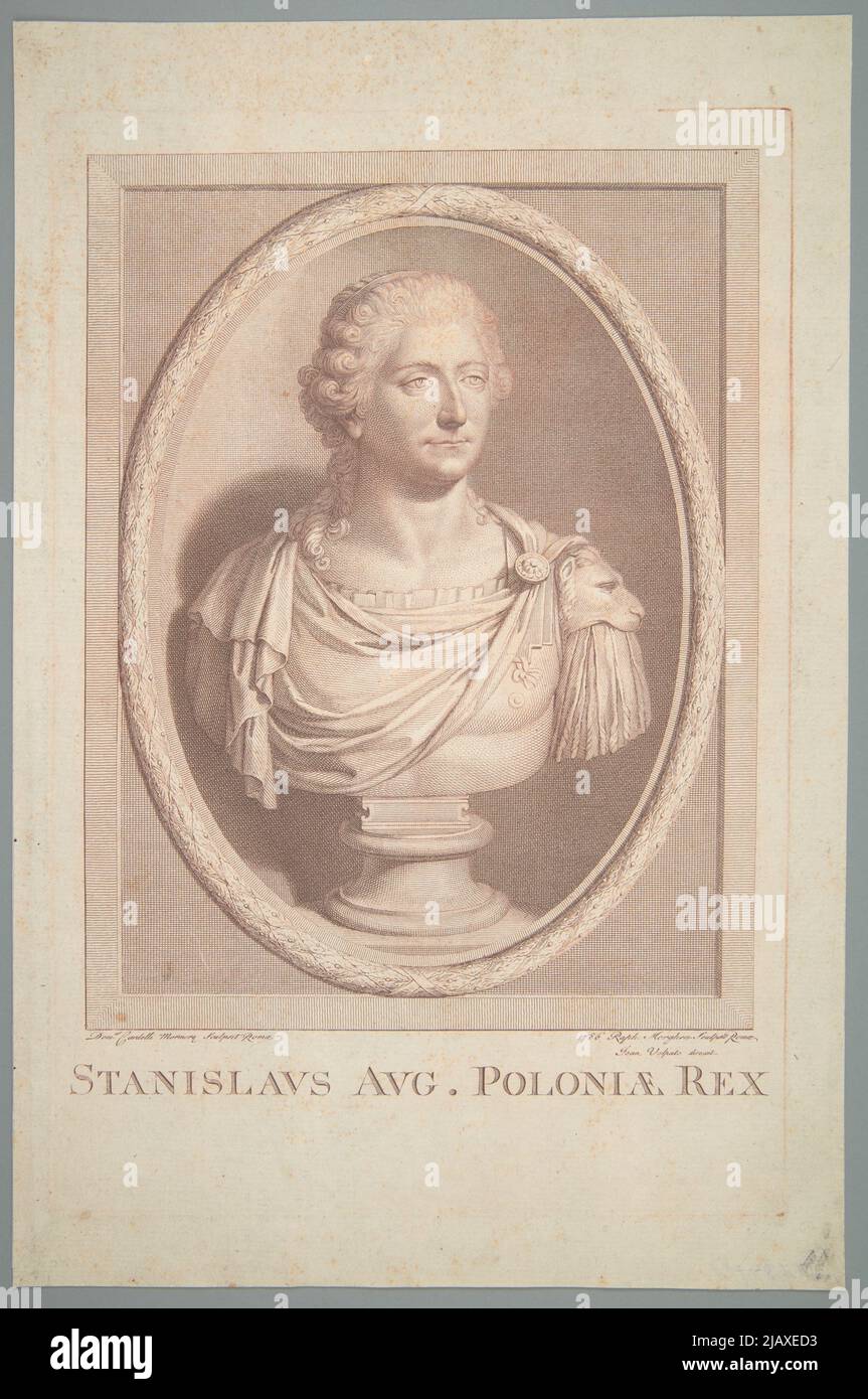 Stanislaus Aug Poloniae Rex [Stanisław August Poniatowski] Morghen, Raffaello (1758 1833), Volpato, Giovanni (1732 1803), Cardelli, Domenico (1767 1797) Banque D'Images