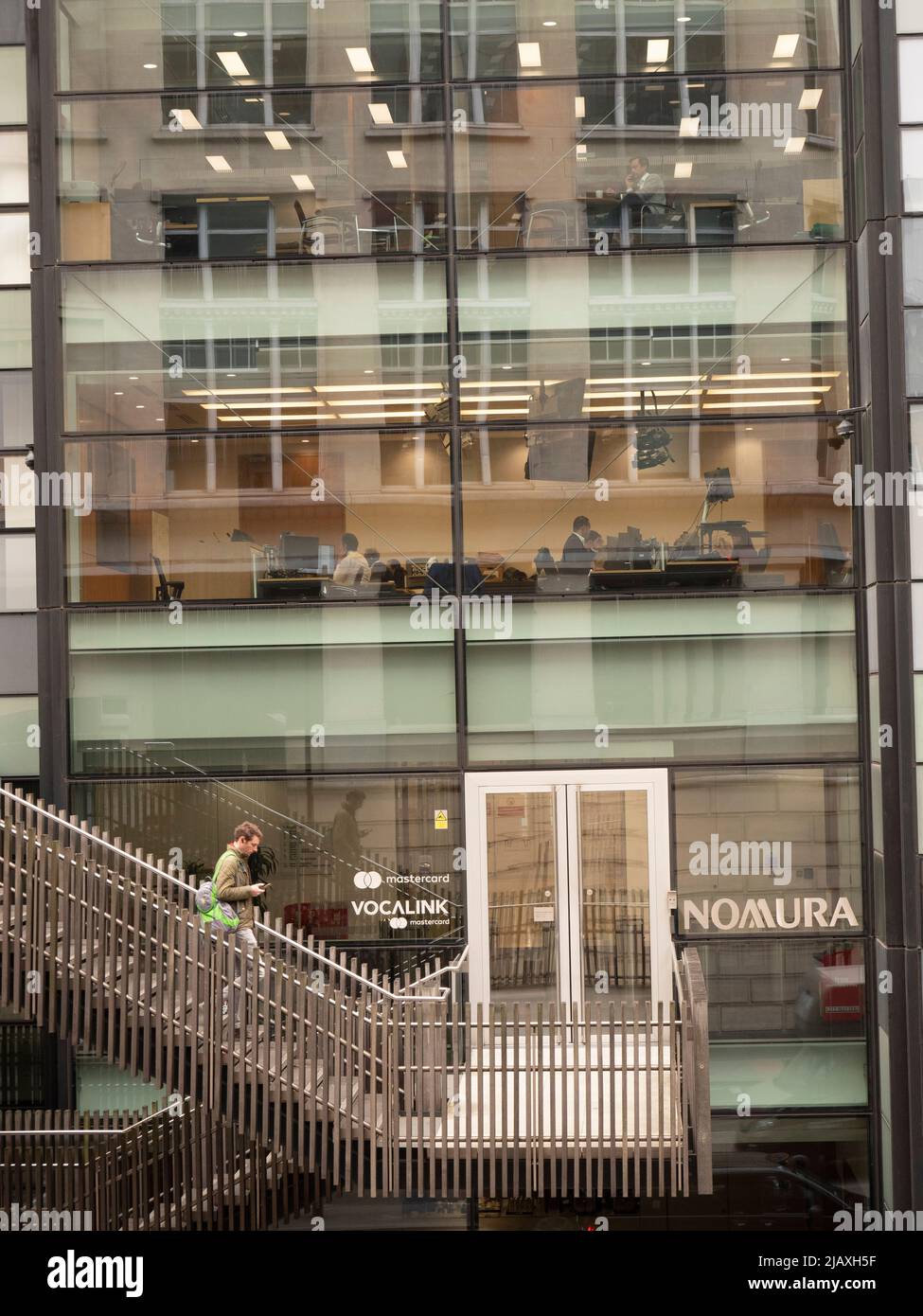 Siège social de Nomura à Londres Banque D'Images