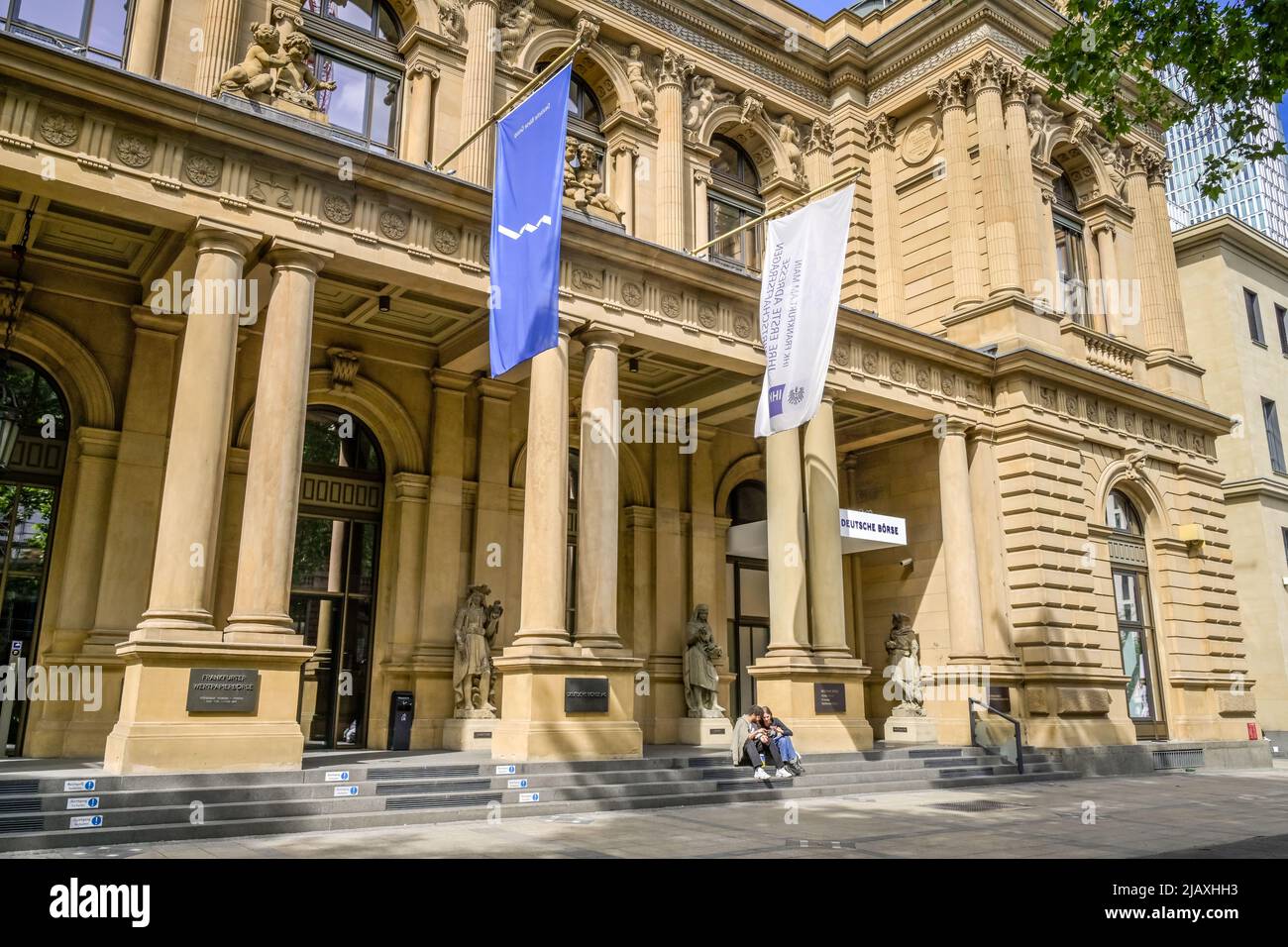 Deutsche Börse, Börsenplatz, Francfort-sur-le-main, Hesse, Allemagne Banque D'Images