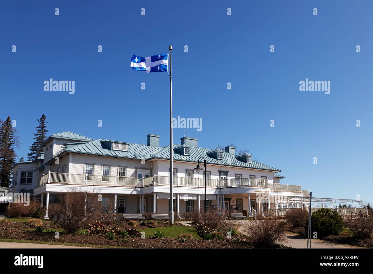 Le Manoir Montmorency, près de Québec, au Canada. Le bâtiment se trouve dans le parc des chutes Montmorency (parc de la chute-Montmorency). Banque D'Images