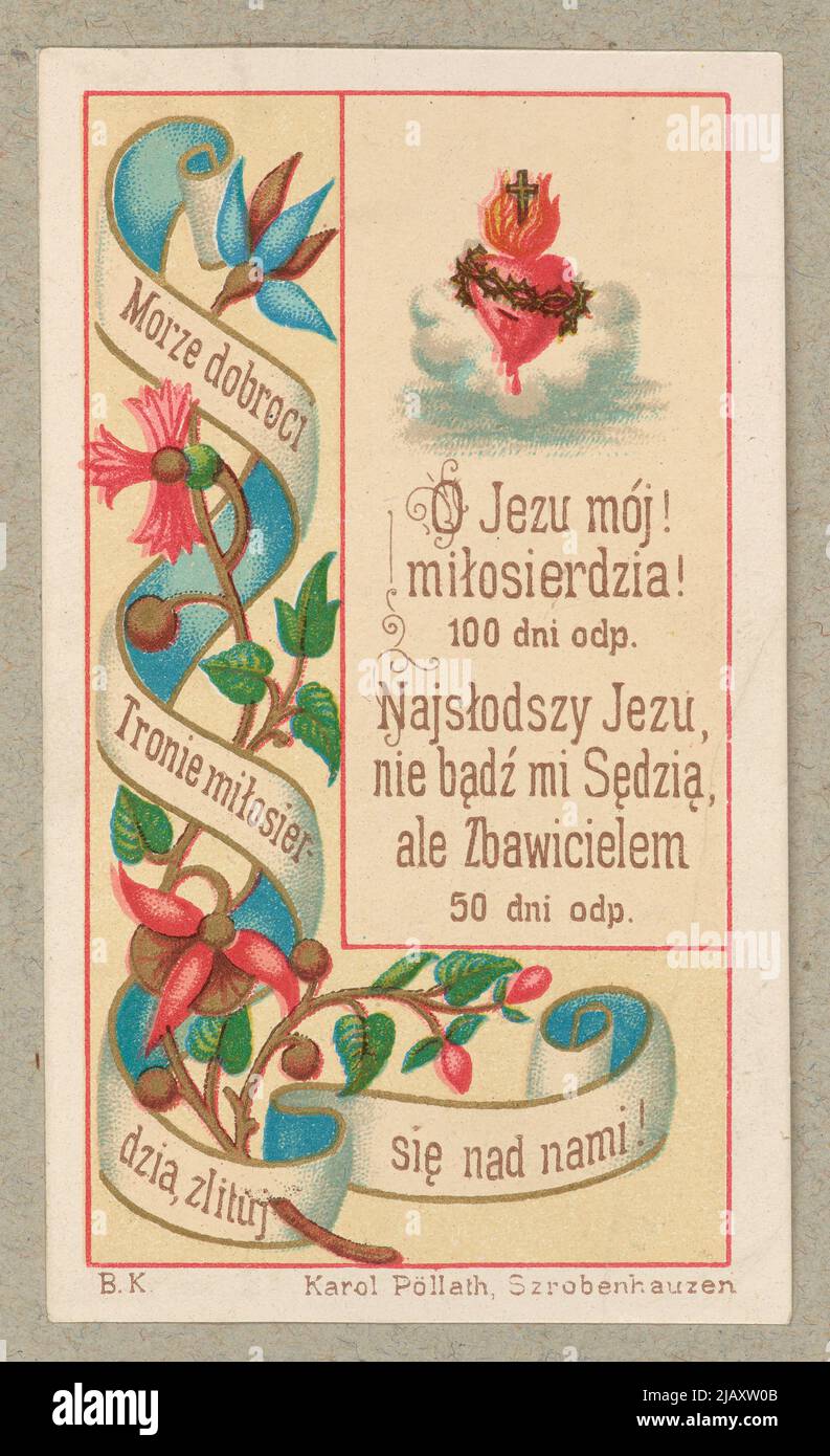 Image de dévotion Monogramista B. K. Banque D'Images