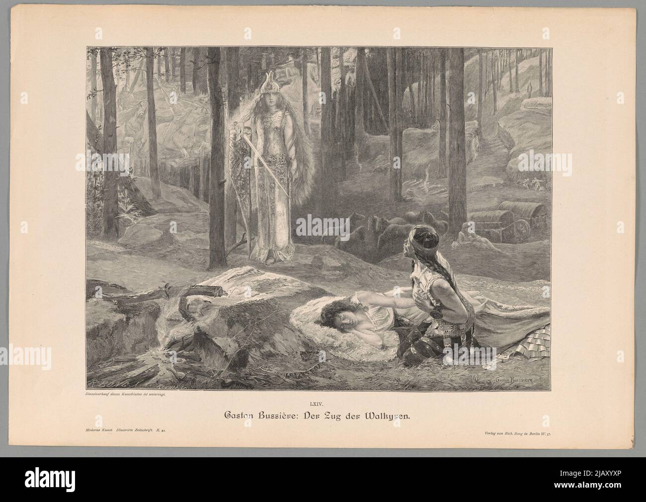 Bliżej Kultury Éditeur par Rich. Bong à Berlin, Bussière, Gaston (1862 1929) Banque D'Images