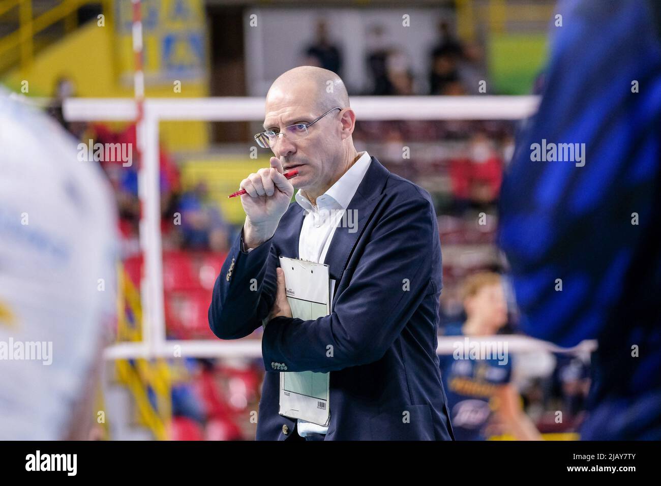 Protagoniste de l'homme italien volley Superlega Championship 2021/2022 Banque D'Images